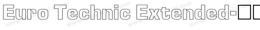 Euro Technic Extended字体转换